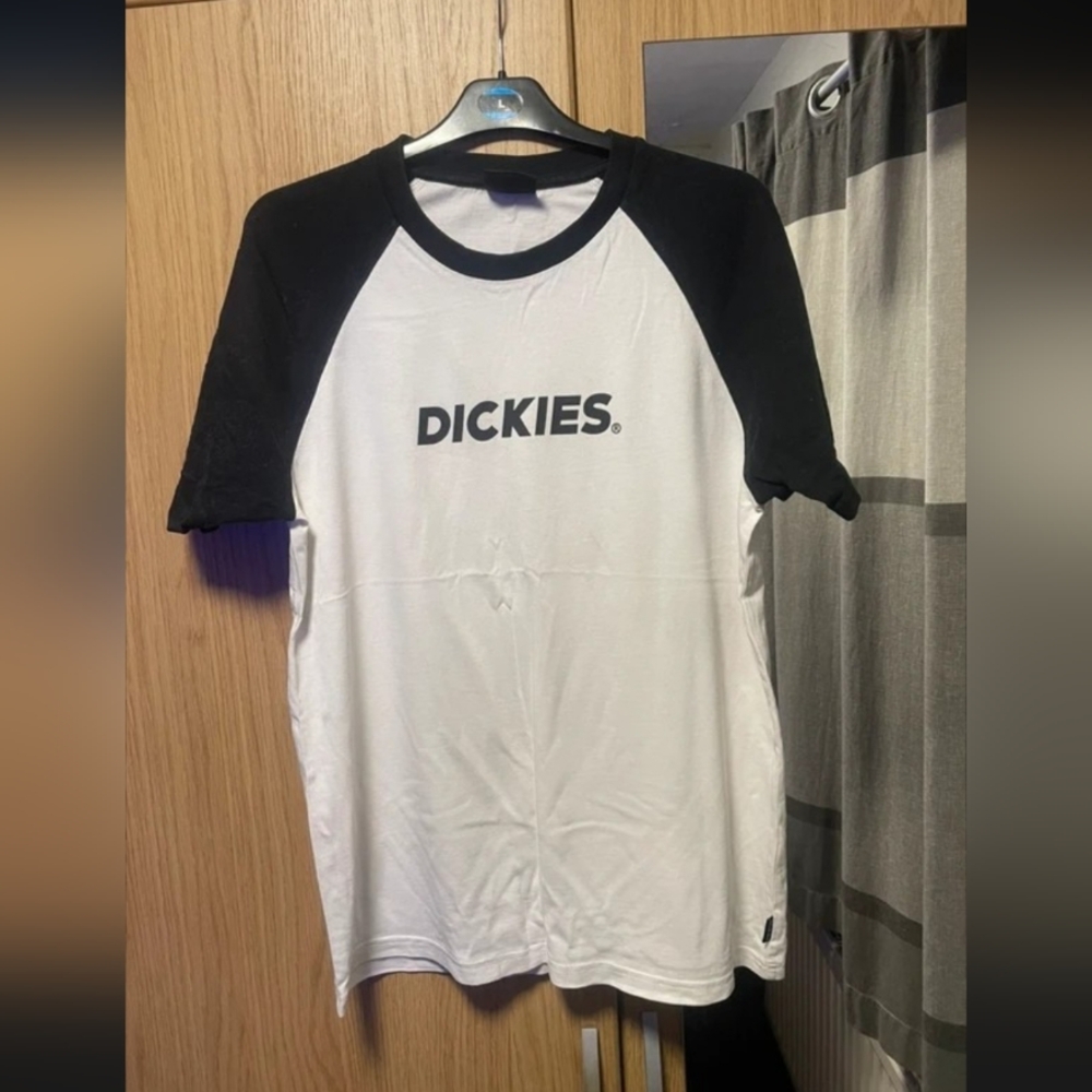 Dickies Black and White Raglan Tee
